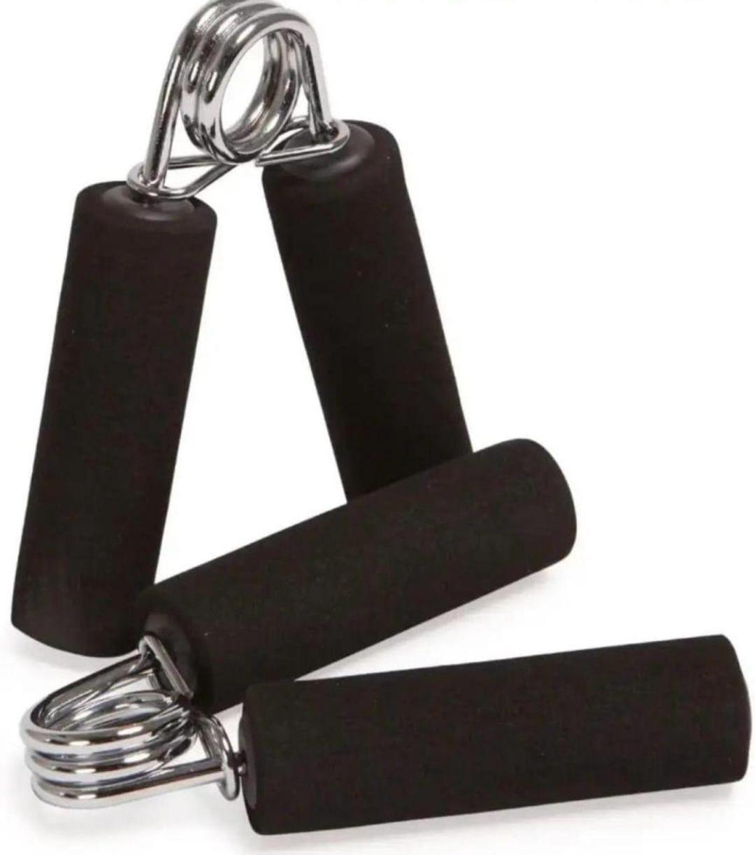 Hand Grip Strengthener Black Foam 2-Piece Set
