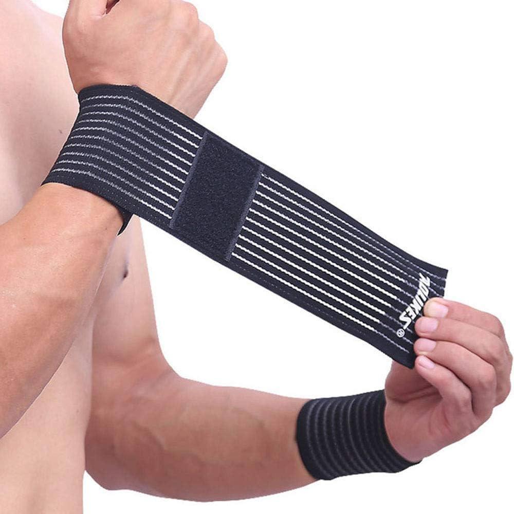 Adjustable Black Striped Wristband for Gym Sports Wear