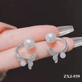 Korean Fish Tail Earrings Gold Plated Lightweight Comfortable