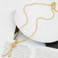 Gold Plated Zircon Ball Necklace for Women