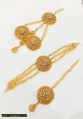 Champagne Bridal Set with Artificial Stones for Weddings
