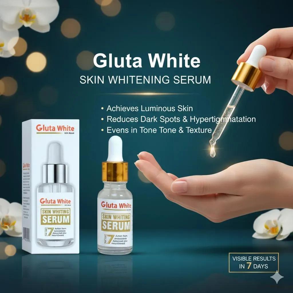 Gluta White Serum 50ml Matte Skin Brightener for All Skin Types