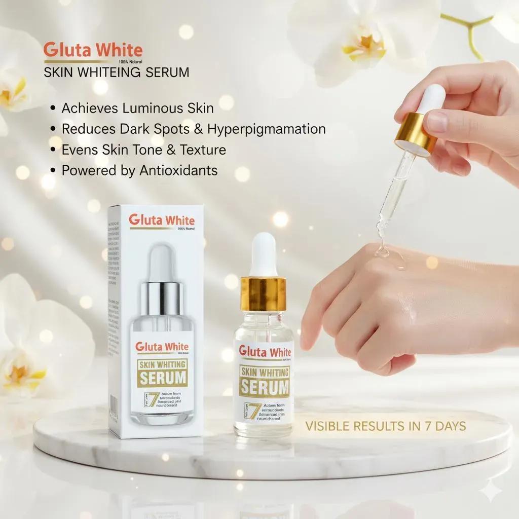Gluta White Serum 50ml Matte Skin Brightener for All Skin Types
