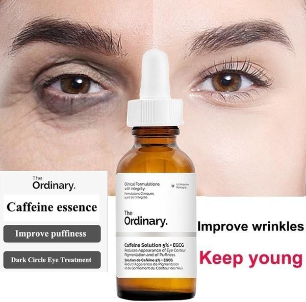 Caffeine Eye Serum 30ml Amber Glass Bottle for Dark Circles