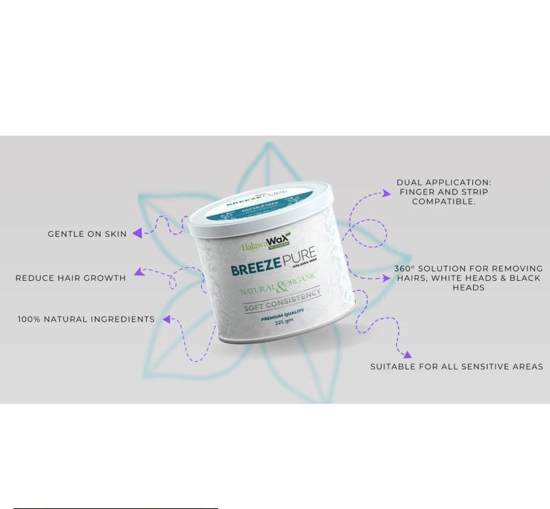 Breeze Pure Finger Wax 225gm Soft Consistency