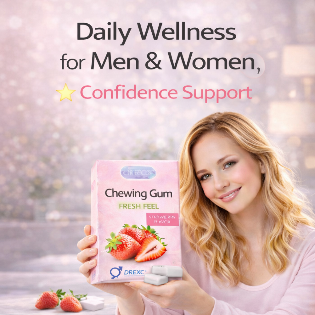 Strawberry gum with a refreshing twist.